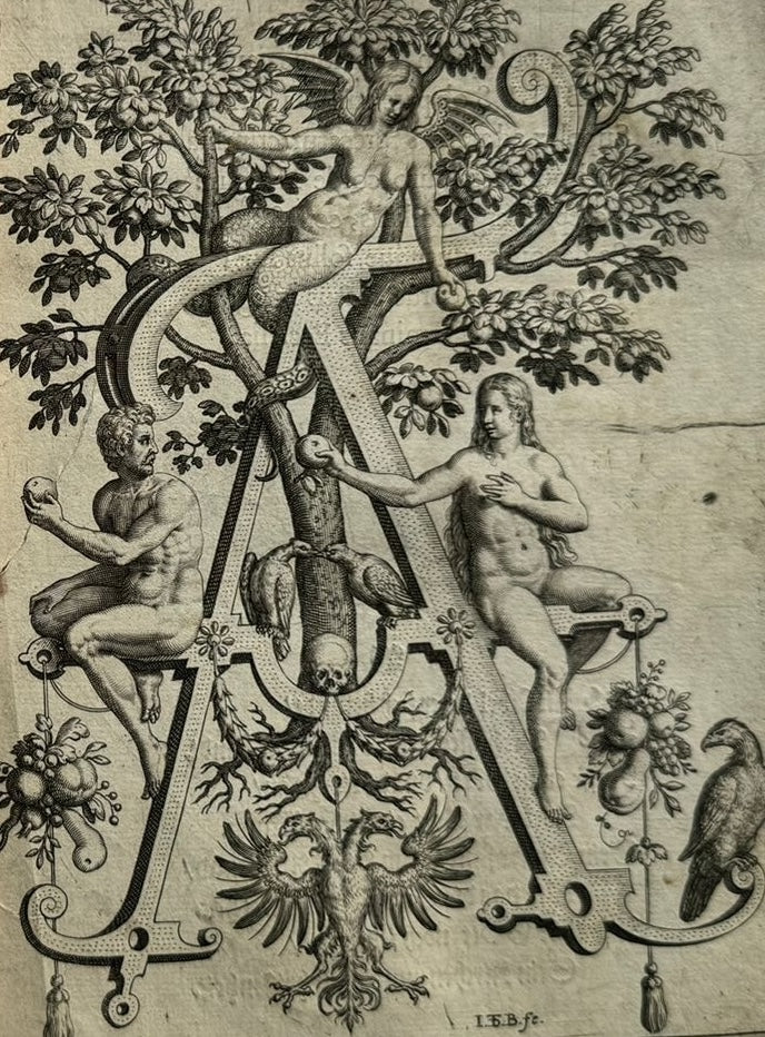 Nova Alphati Effictio - The Alphabet Newly Described - Theodore De Bry - 1595