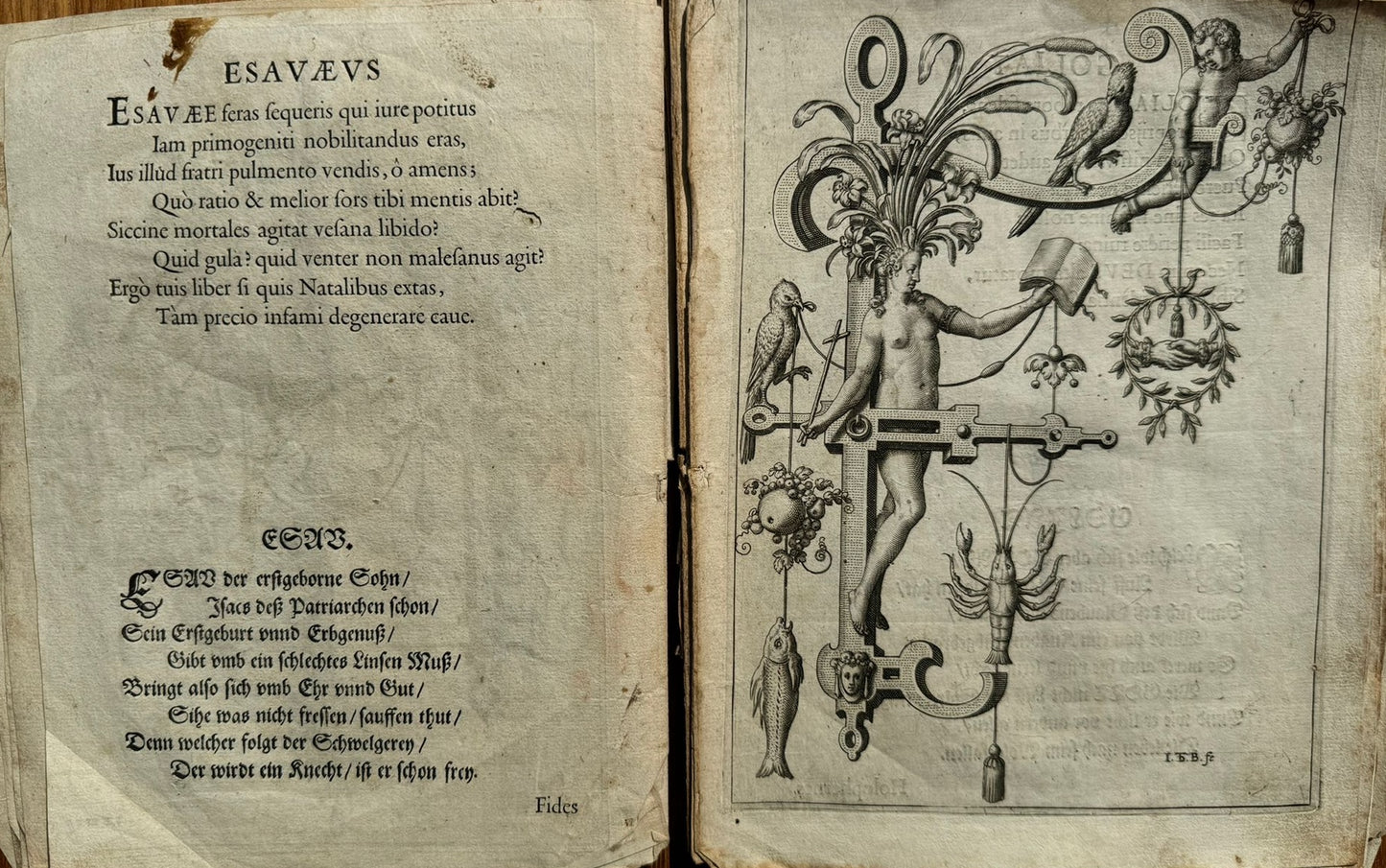 Nova Alphati Effictio - The Alphabet Newly Described - Theodore De Bry - 1595