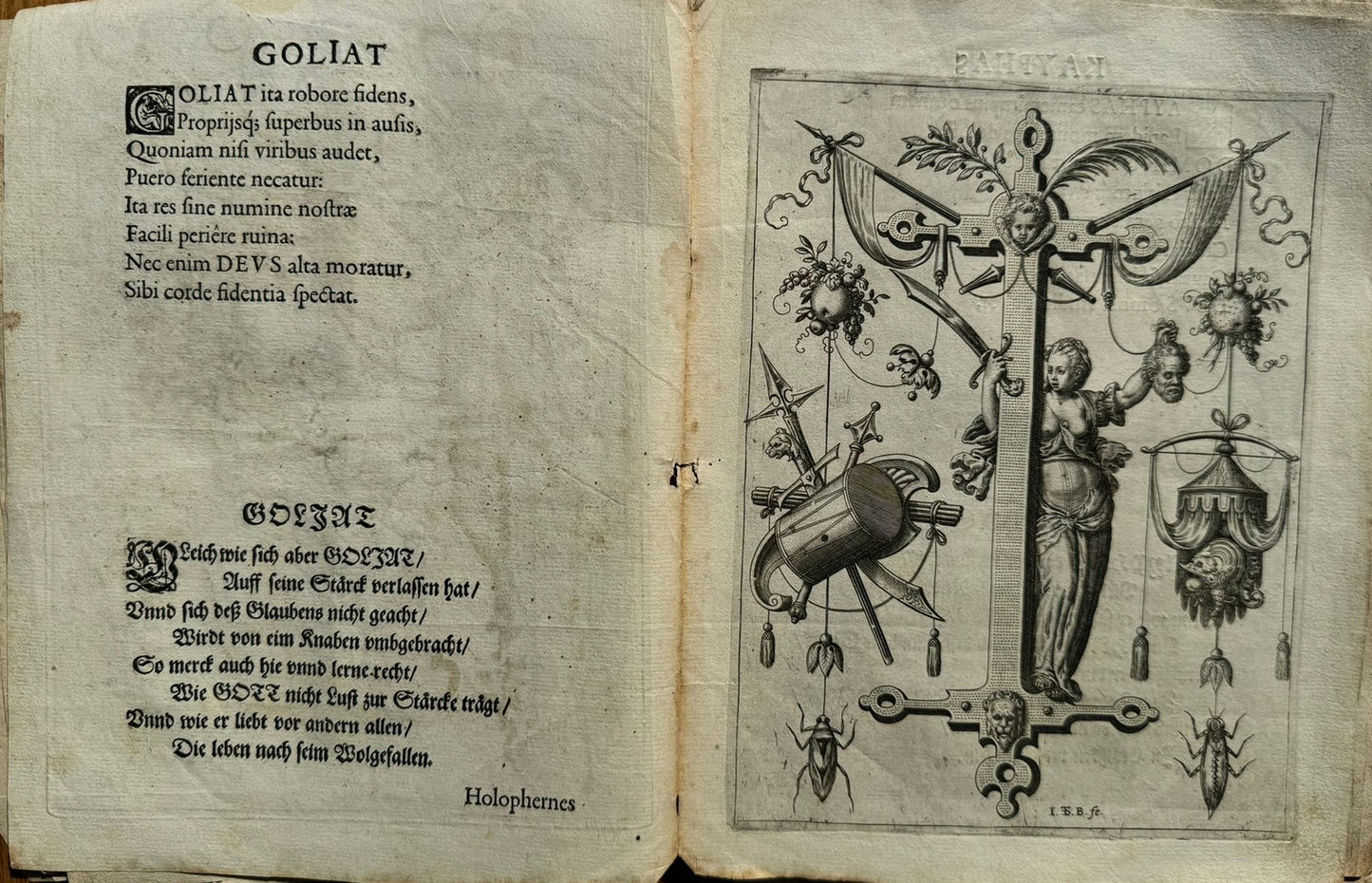 Nova Alphati Effictio - The Alphabet Newly Described - Theodore De Bry - 1595