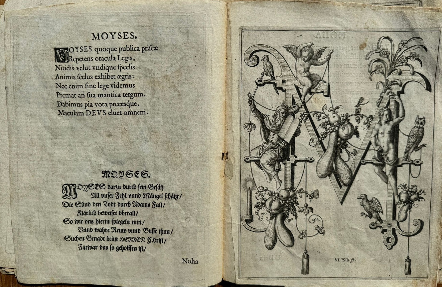 Nova Alphati Effictio - The Alphabet Newly Described - Theodore De Bry - 1595