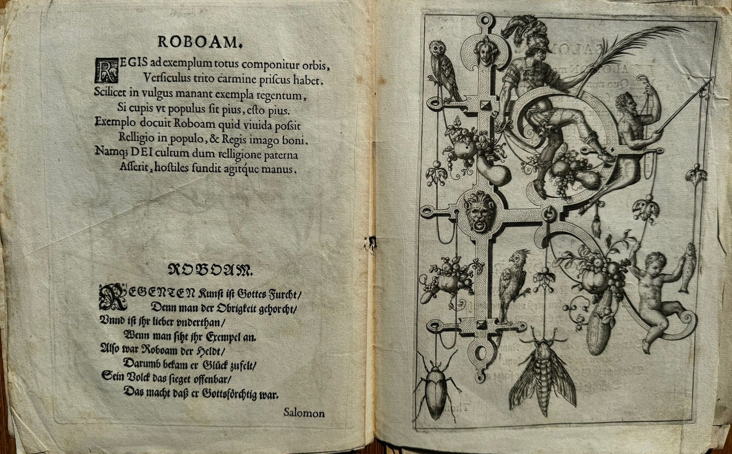 Nova Alphati Effictio - The Alphabet Newly Described - Theodore De Bry - 1595