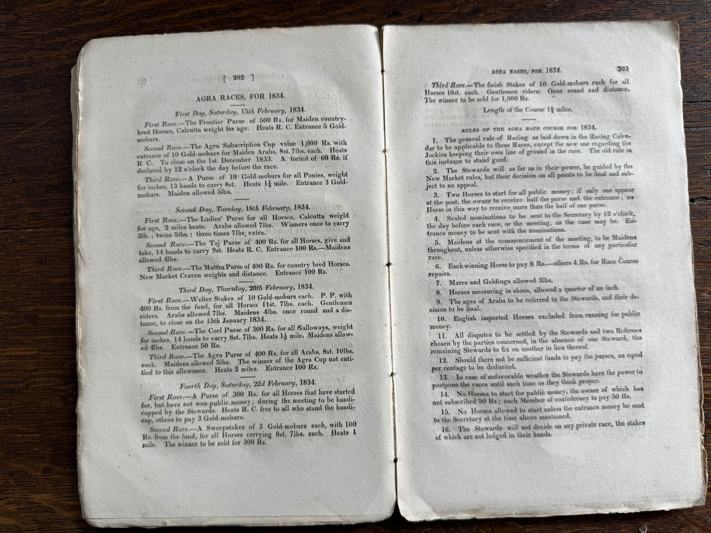 "My First Brush with a Tiger" - Early Indian printing - "The Bengal Monthly Sporting Magazine" - Calcutta 1833 - J.H.Stocqueler