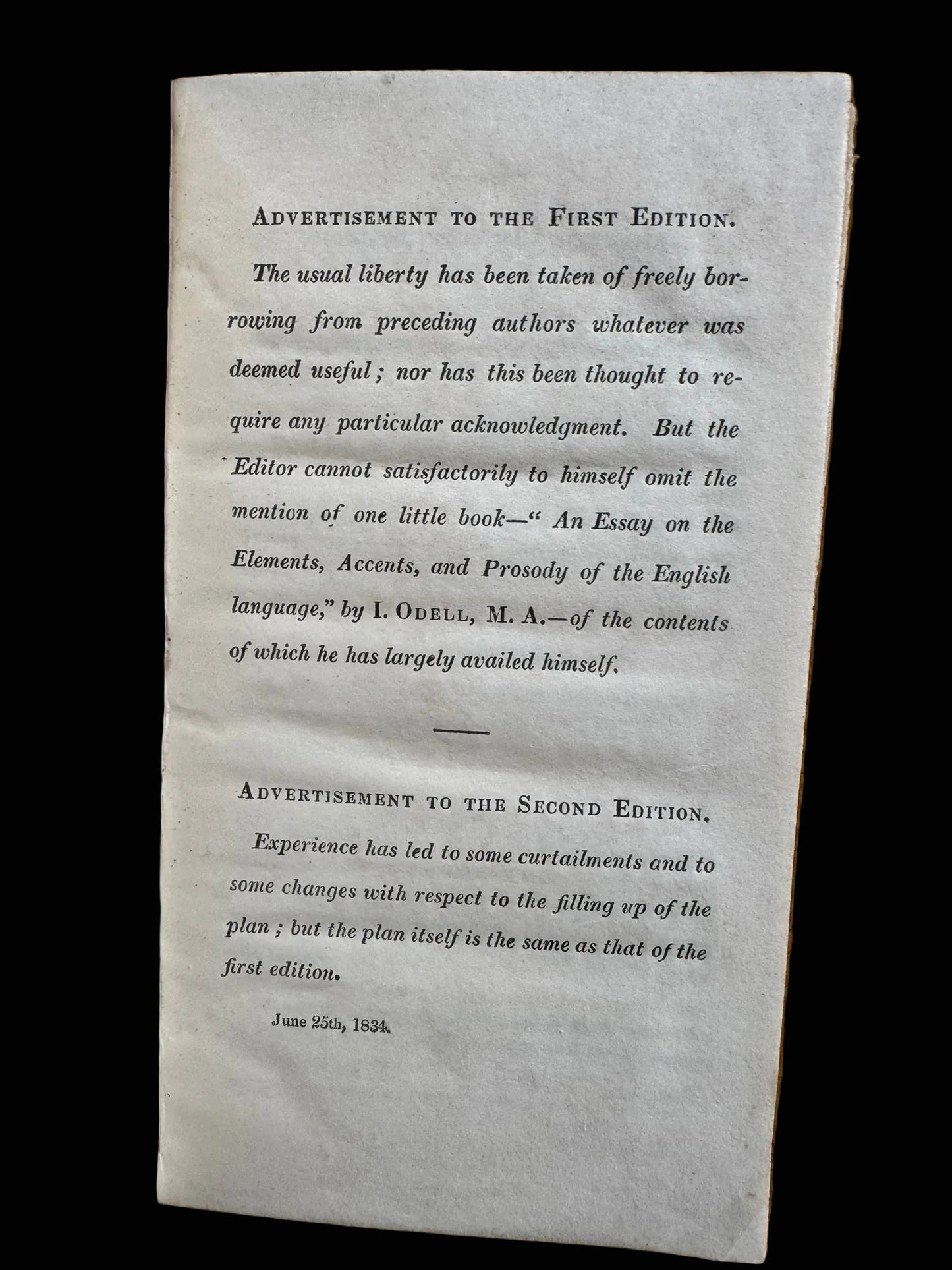 Unrecorded English Grammar printed at the Cotta Church Mission Press - Kotte in Sri Lanka - 1834 - " Elements of English Grammar" by Samuel Lambrick