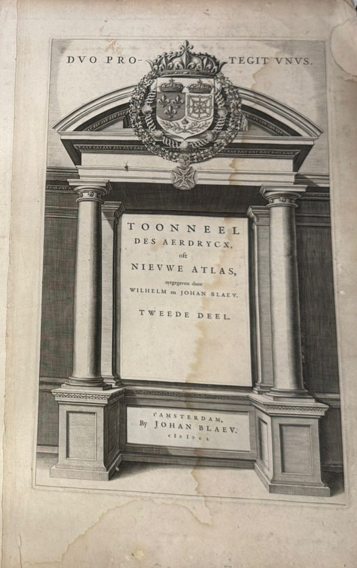 Blaeu's Atlas Novus - "Tweede Deel" (Tome 2) - 1650 edition In Original publisher's Vellum Binding - With the important Maps of The Americas, Africa, and Asia