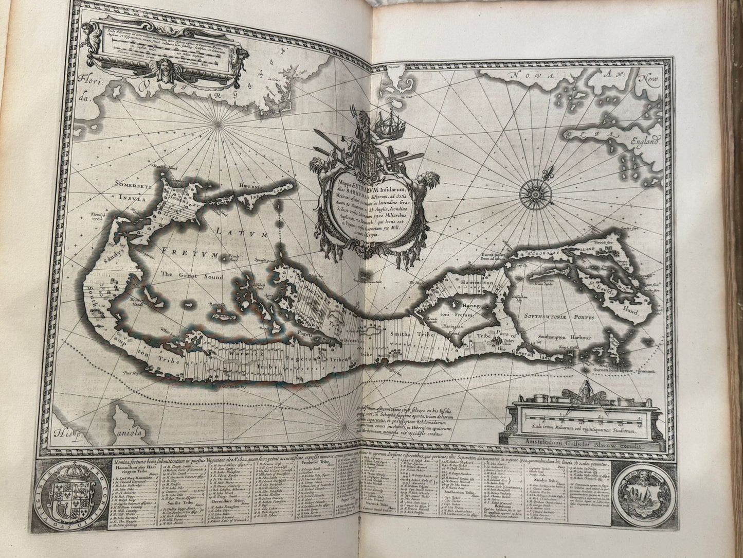 Blaeu's Atlas Novus - "Tweede Deel" (Tome 2) - 1650 edition In Original publisher's Vellum Binding - With the important Maps of The Americas, Africa, and Asia