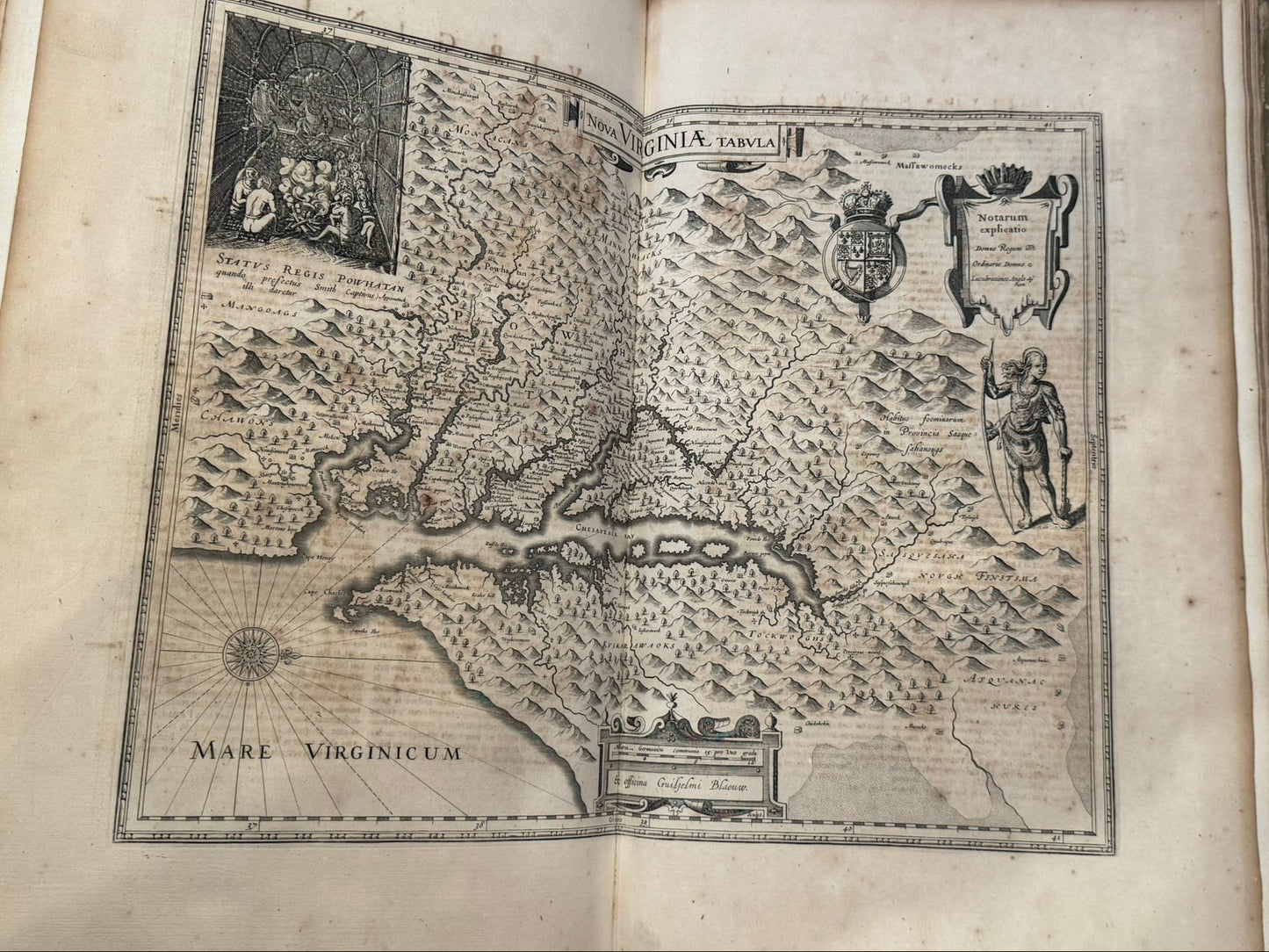 Blaeu's Atlas Novus - "Tweede Deel" (Tome 2) - 1650 edition In Original publisher's Vellum Binding - With the important Maps of The Americas, Africa, and Asia