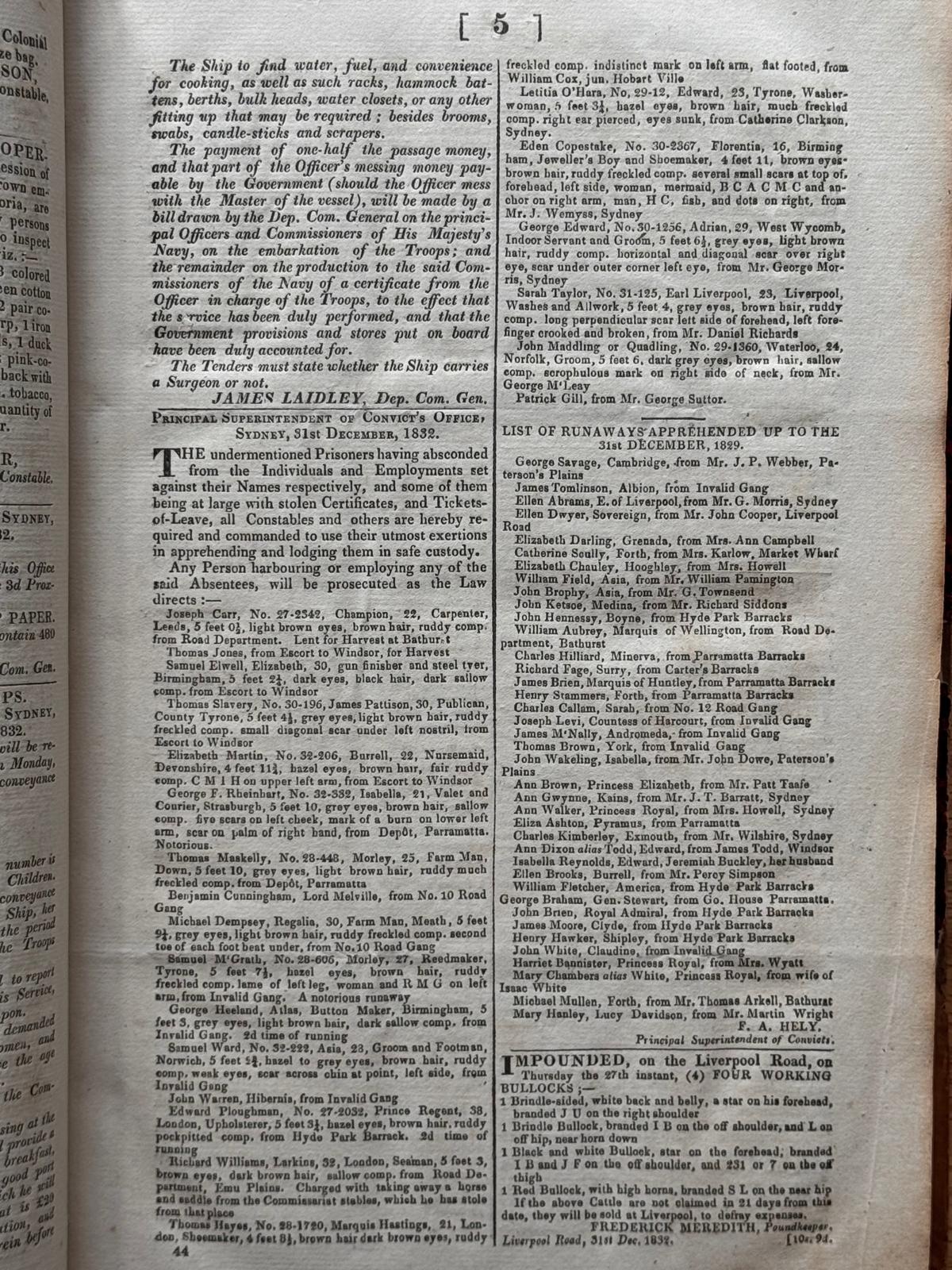 The first woman printer in Australia - Ann Howe (1802-1842) - The New South Wales Gazette 1833
