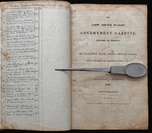 The first woman printer in Australia - Ann Howe (1802-1842) - The New South Wales Gazette 1833