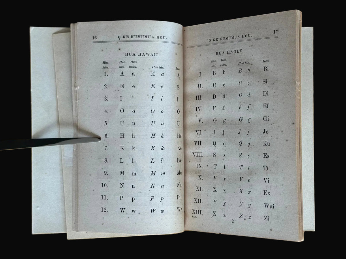 "O Ke Kumumua Hou" - Hawaiian Primer - American Tract Society - 1863