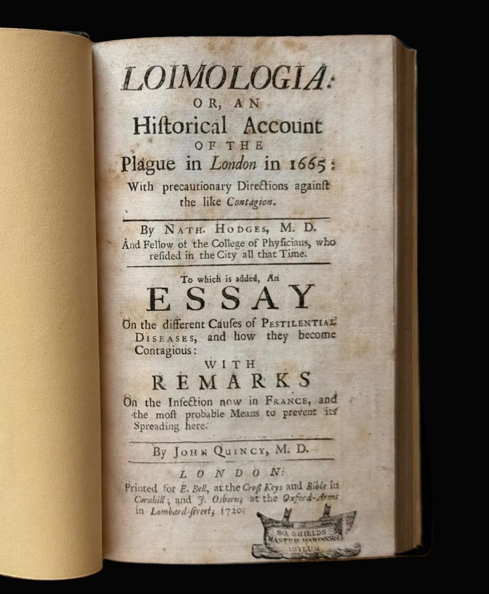 First English Edition of Nathaniel Hodges’ Eyewitness Account of the 1665 Plague – With Folding Mortality Table