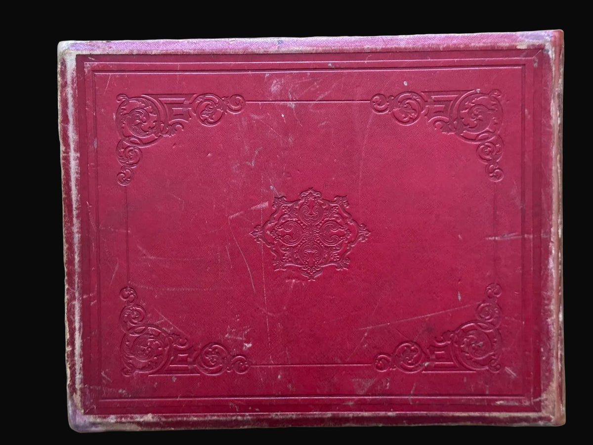 Complete 1870s Album of New Zealand Photographs by Robert Bartlett - Auckland panorama, Pink and White terraces, Māori King Tāwhiao