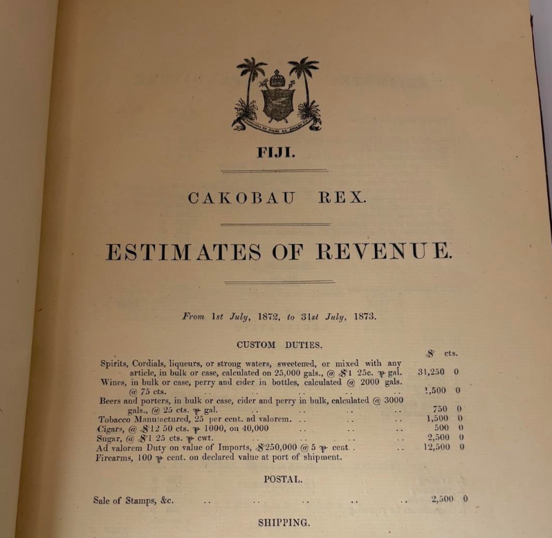 Rare Collection of Fijian Government Council and Gazette Papers, 1871–1886 - Printed in Fiji