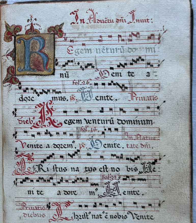 Complete 16th Century Manuscript Antiphonary for the Carthusian monastery of Maggiano, near Siena