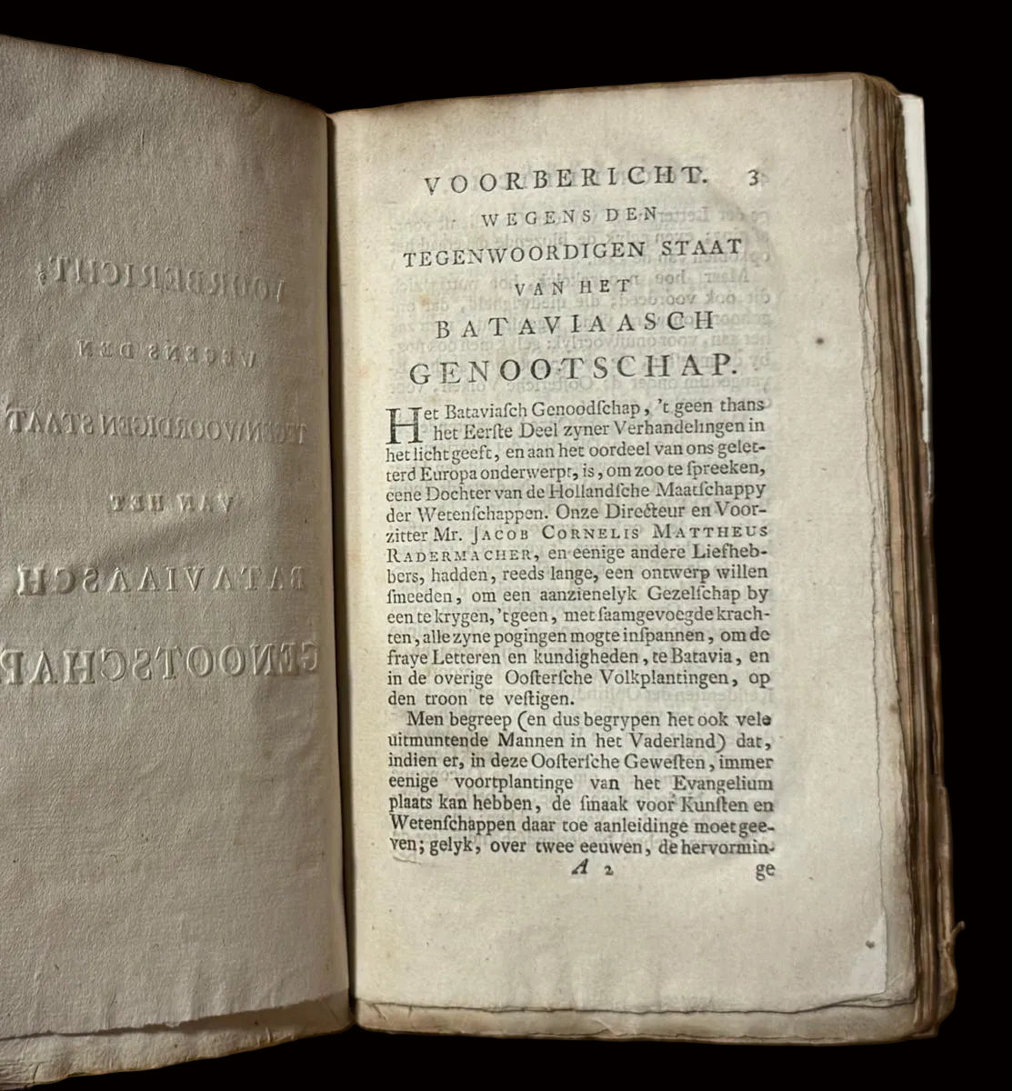 The First Modern Scientific Journal Printed in Asia - Batavia (Jakarta) 1779 - "Verhandelingen van het Bataviaasch Genootschap der Konsten en Wetenschappen"