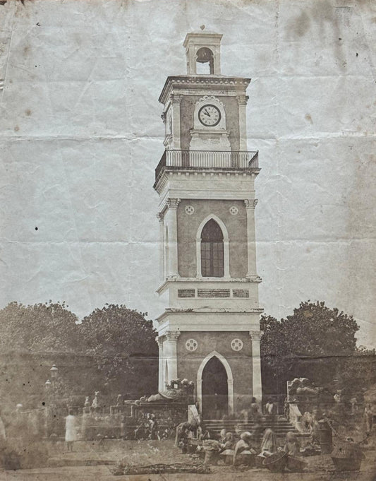 Eight early Salt Print Photographic views of Pondicherry,  India - 1850s - Attributed to Jules Lépine