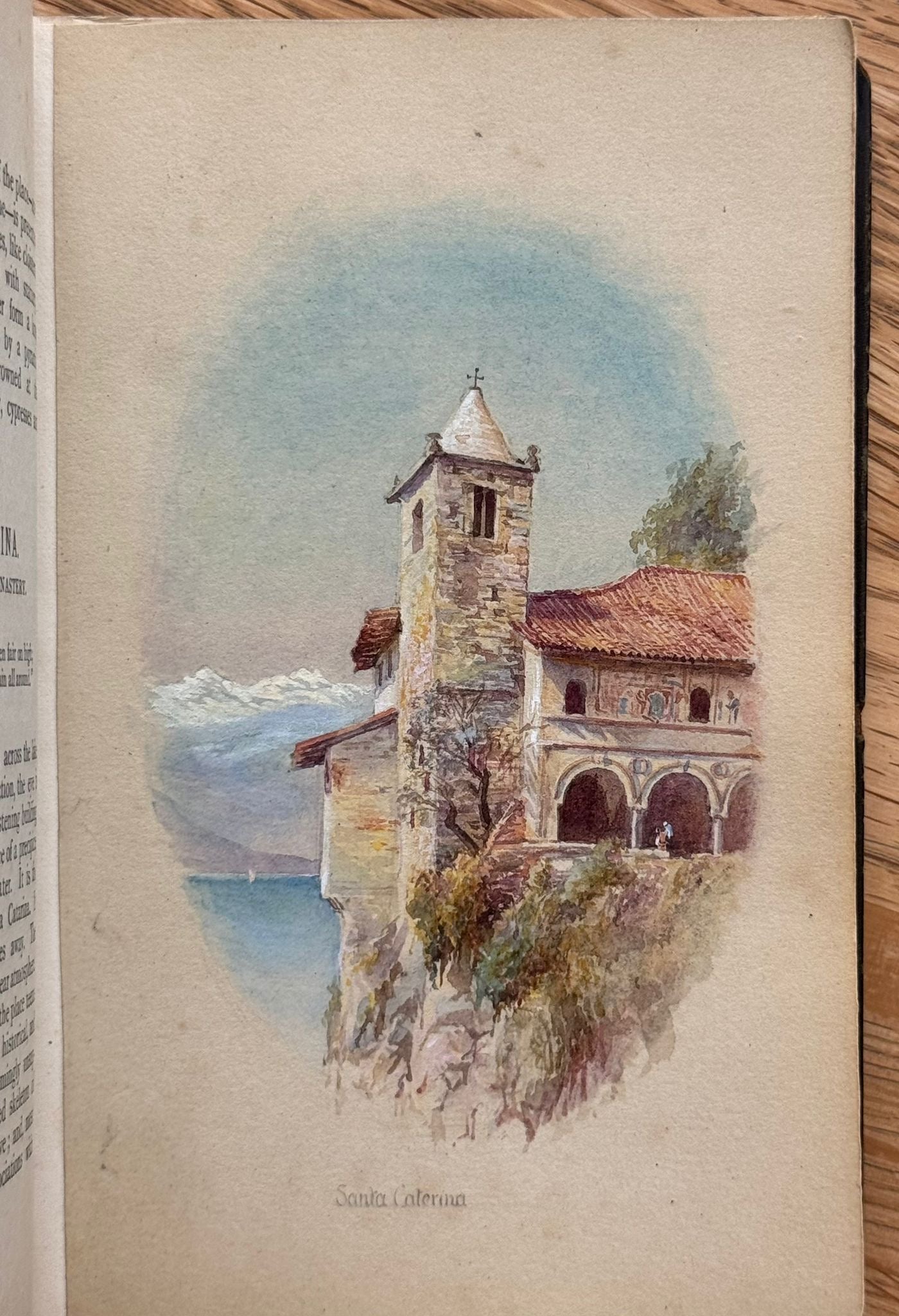 "Sketches of Lago Maggiore and Pallanza" - 1879 - Bound with 17 accomplished watercolours of the Italian lakes by a woman traveller and accompanied by a letter from Queen Victoria's Private secretary