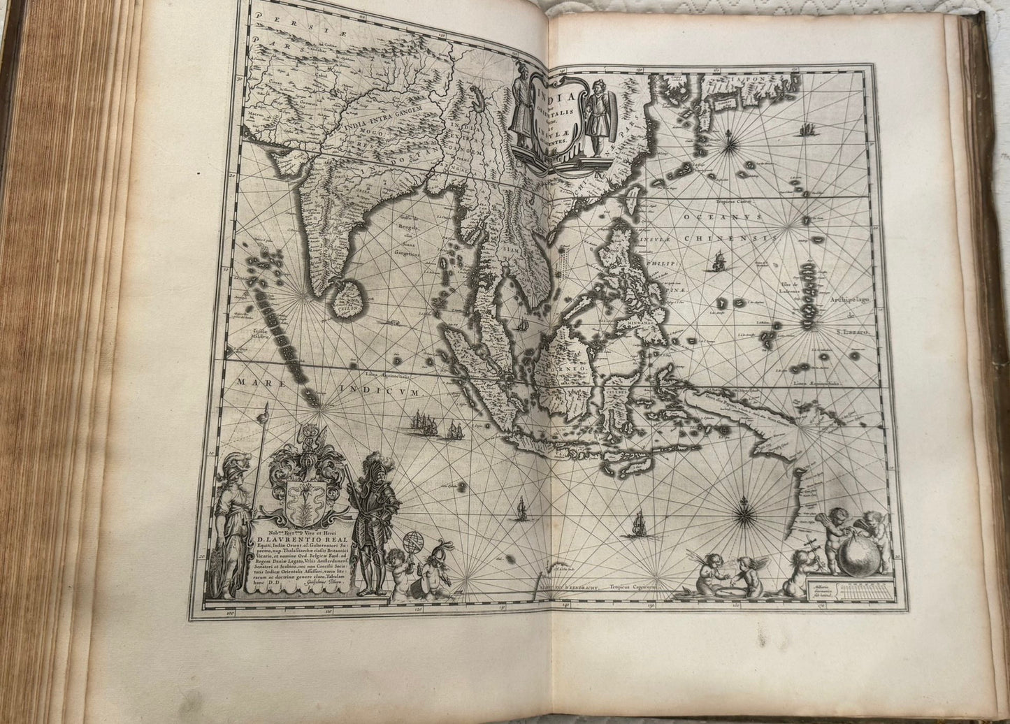 Blaeu's Atlas Novus - "Tweede Deel" (Tome 2) - 1650 edition In Original publisher's Vellum Binding - With the important Maps of The Americas, Africa, and Asia