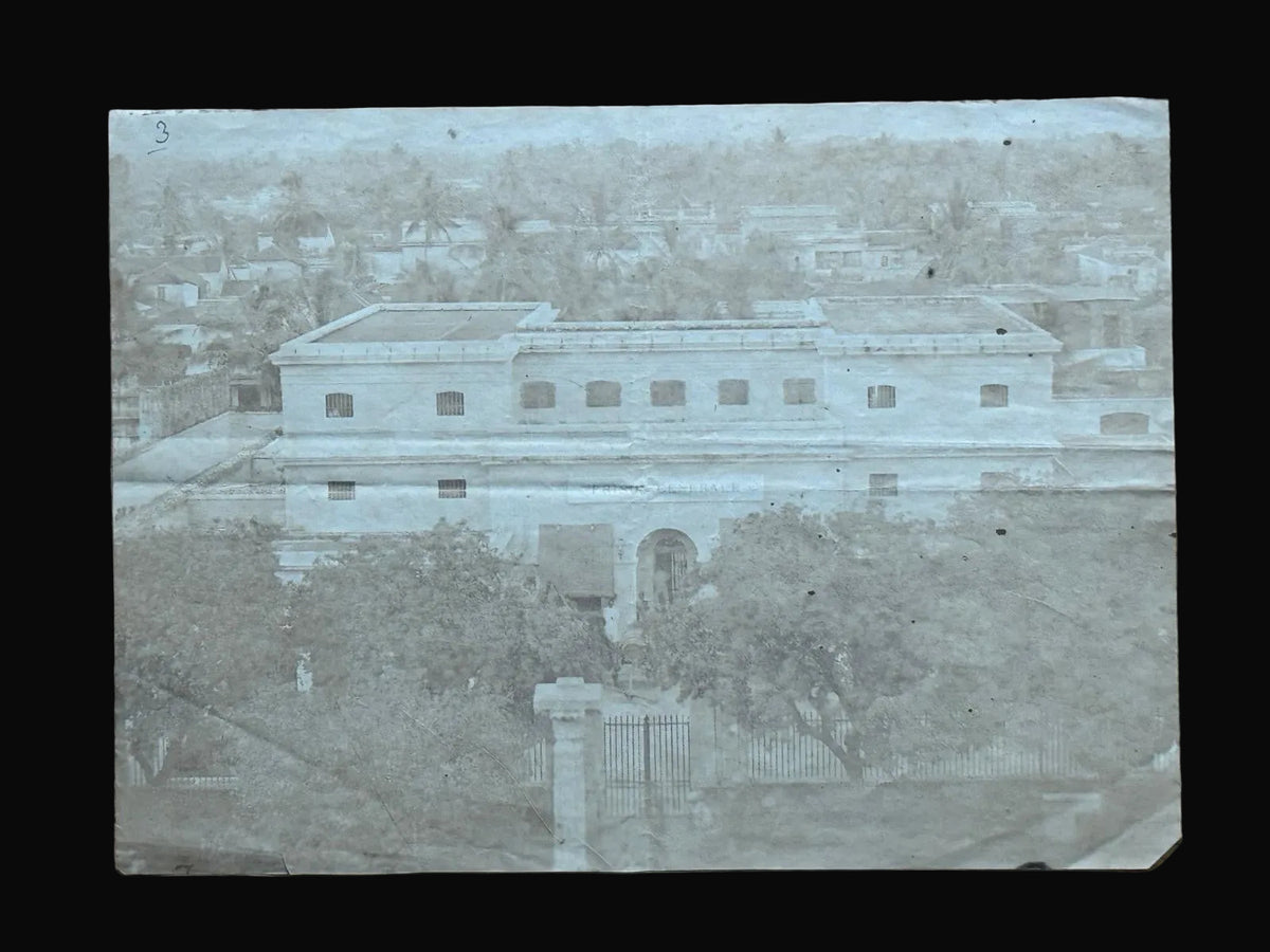 Eight early Salt Print Photographic views of Pondicherry,  India - 1850s - Attributed to Jules Lépine