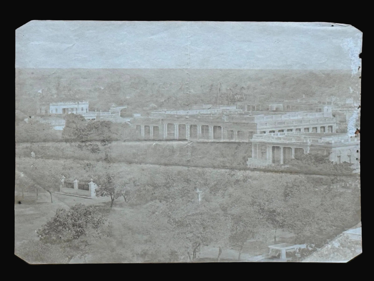Eight early Salt Print Photographic views of Pondicherry,  India - 1850s - Attributed to Jules Lépine