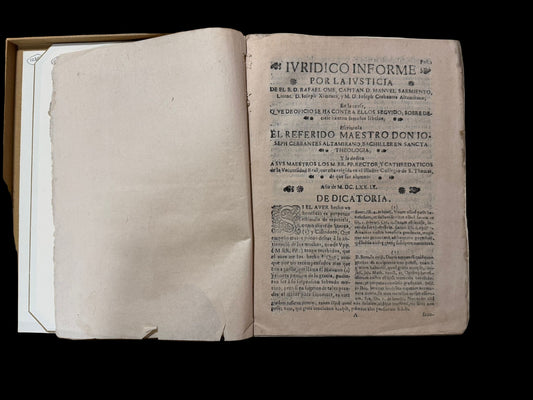 Early Philippines legal printing - Rare 17th Century Libel printed in Manila