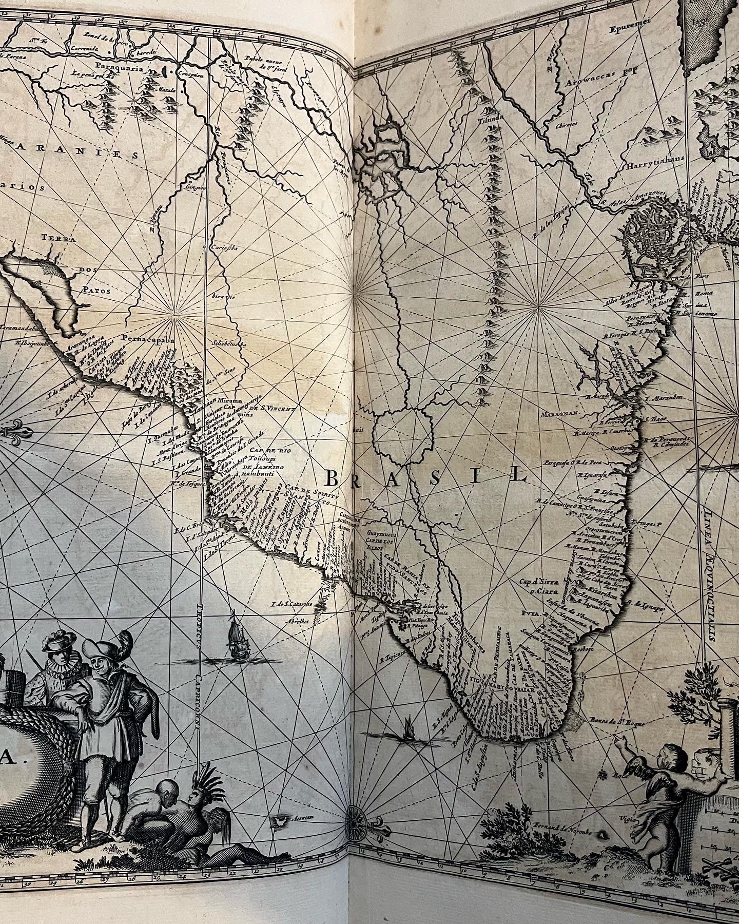 Description of Brazil and the East Indies ""Gedenkwaerige Brasiliaense Zee- en Lant- Reize..." Johan Nieuhof, 1682