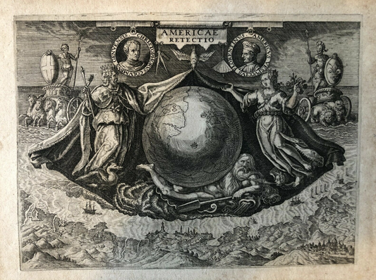 De Bry - "America Retectio" 1594 - Columbus / Vespucci