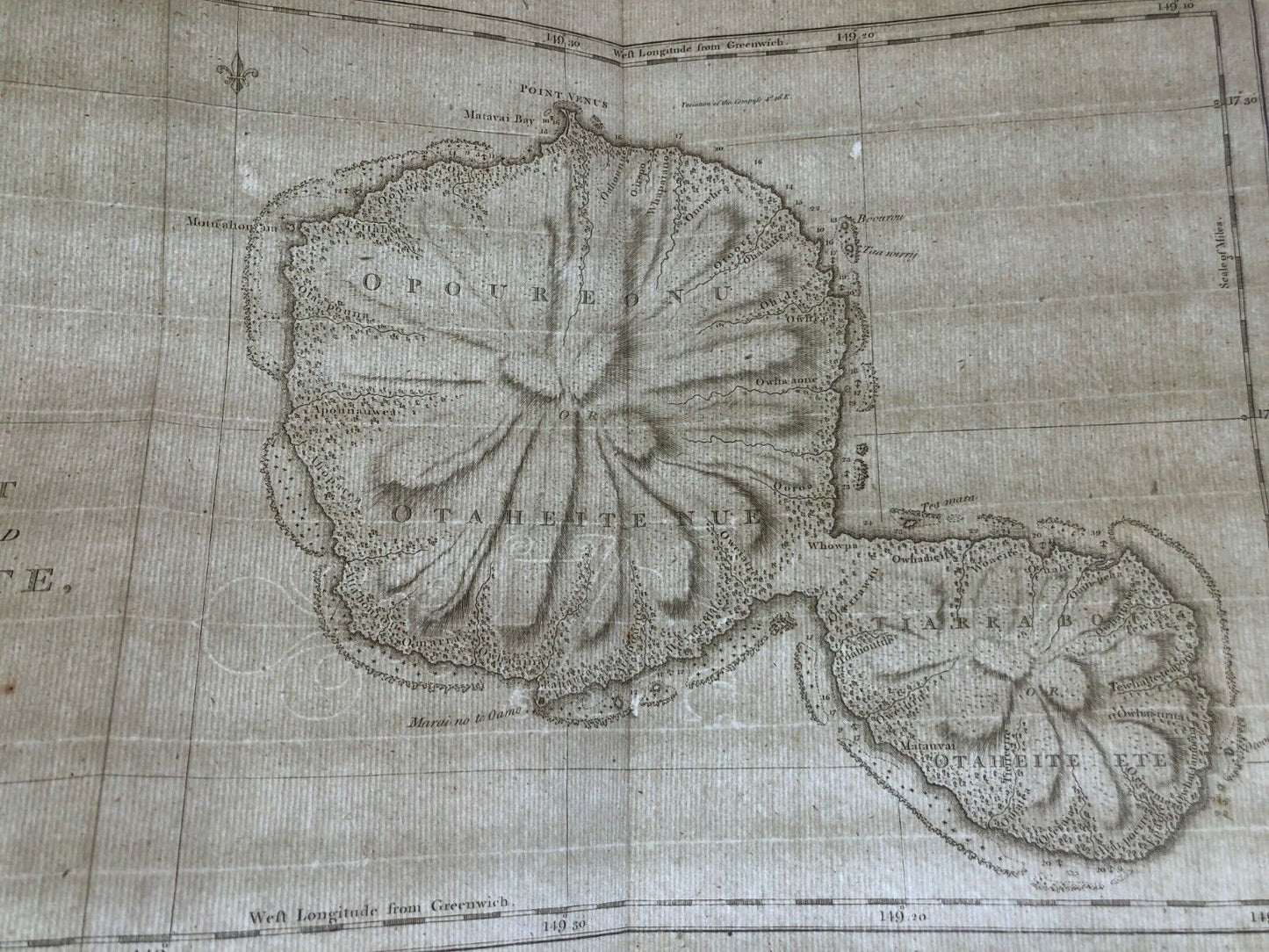 Tahiti - A chart of Tahiti - James Cook - 1st ed. 1773