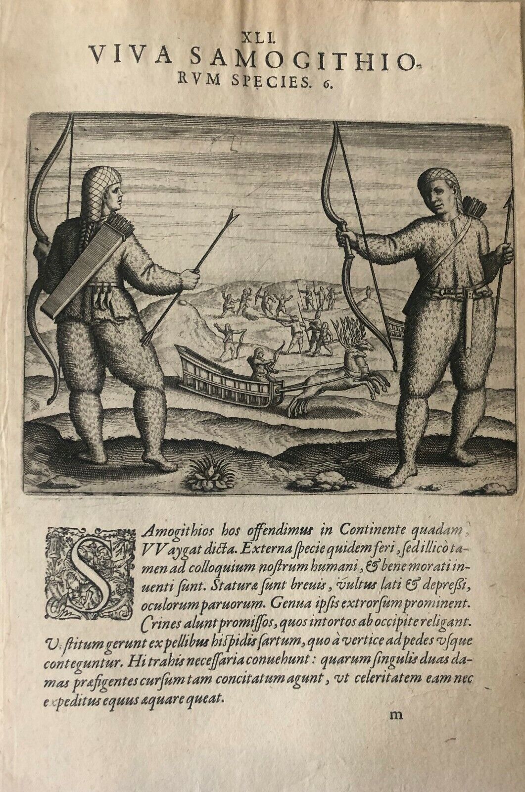 De Bry - "An exact depiction of Eskimos" - De Veer / Barents - 1601 - Arctic