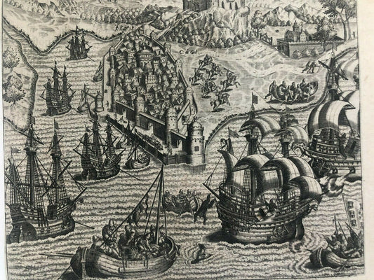 De Bry “Hans Staden reaches Morocco" - Asilah - 1593