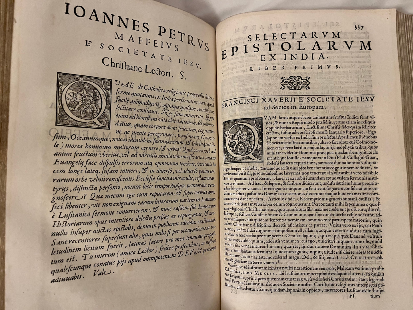 Historiarum Indicarum libri XVI. Selectarum, item, ex Jindia Epistolarum. eodem interprete Libri IV - Giovanni Pietro Maffei - 1st Edition - 1588