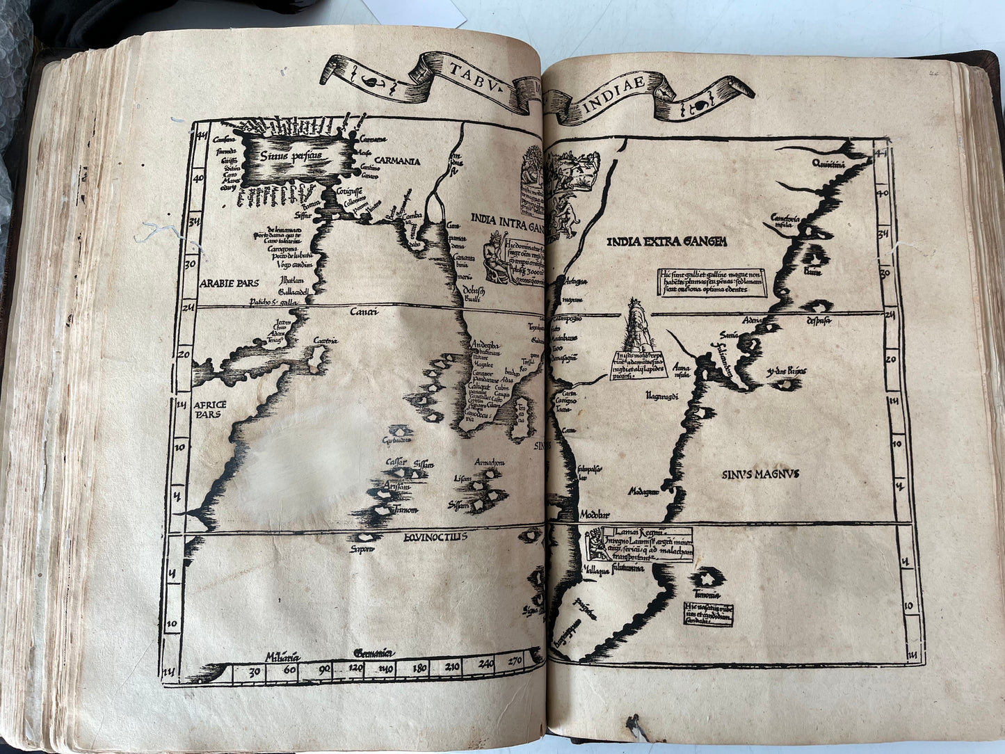 Fries's 1535 edition of "Ptolemy's Geography" with 50 (of 50) maps