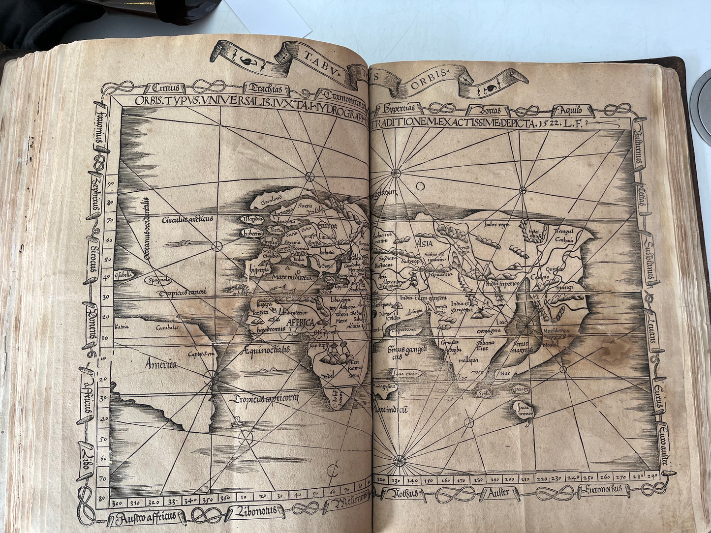 Fries's 1535 edition of "Ptolemy's Geography" with 50 (of 50) maps