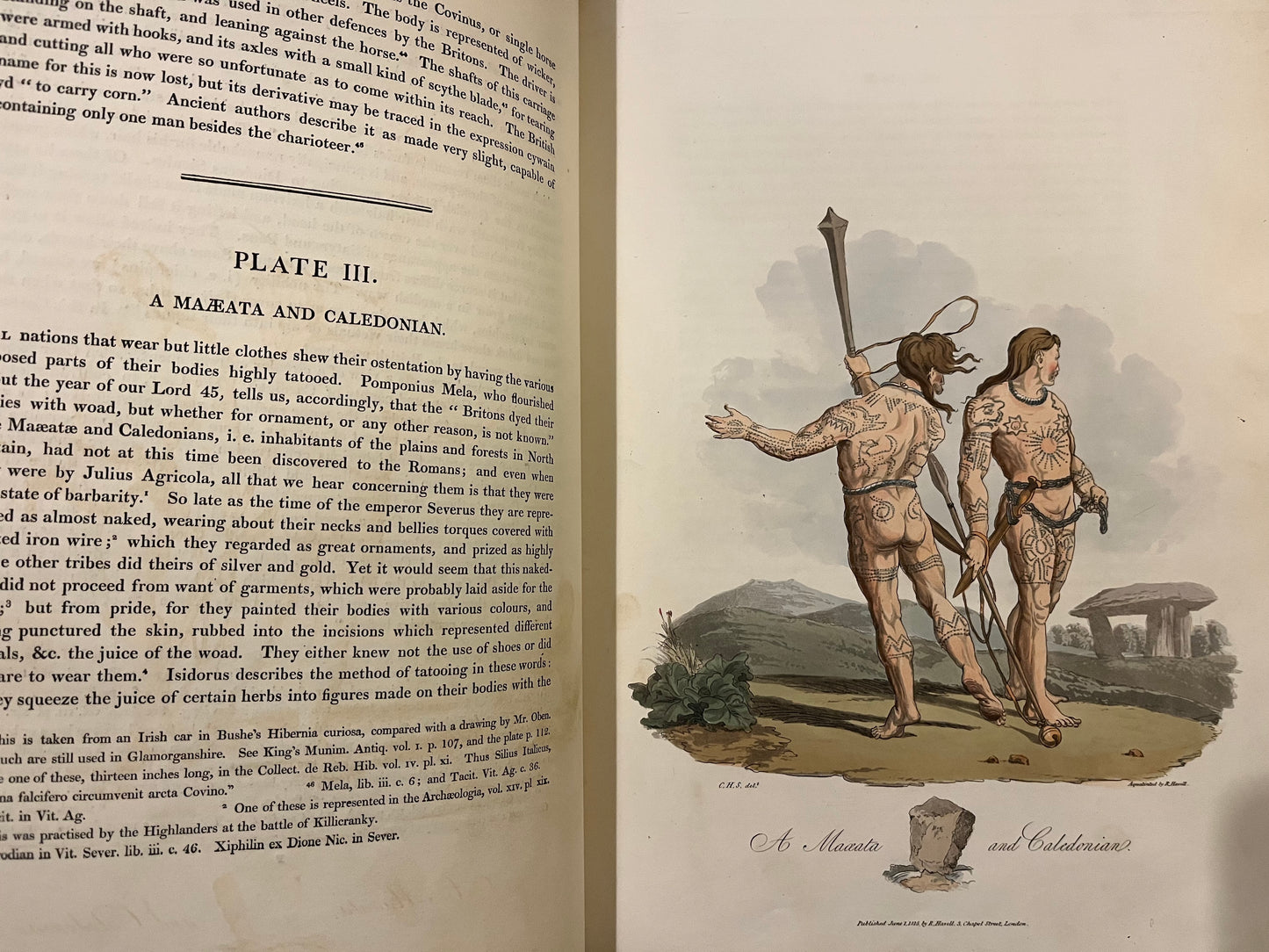 "The costume of the original inhabitants of the British Islands... London: W. Bulmer, 1815" 
