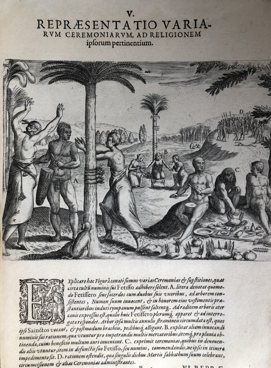 Indiae Orientalis pars VI. : "Veram et historicam descriptionem auriferi regni Guineae - Pieter de Marees Published by Theodore De Bry - 1604